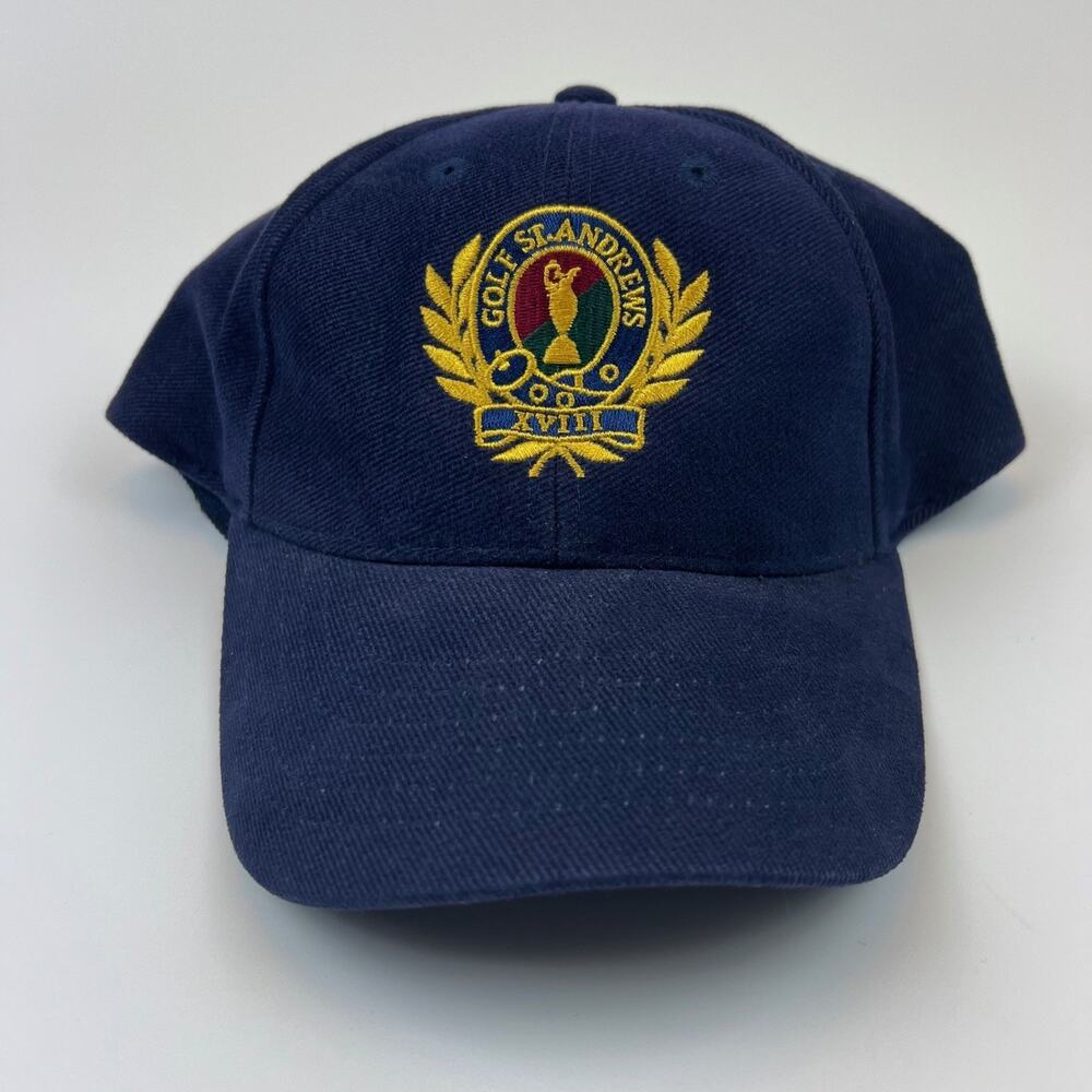 Golf St. Andrews Scotland Blue Hat 18th Hole Strap back Elite Club Shop